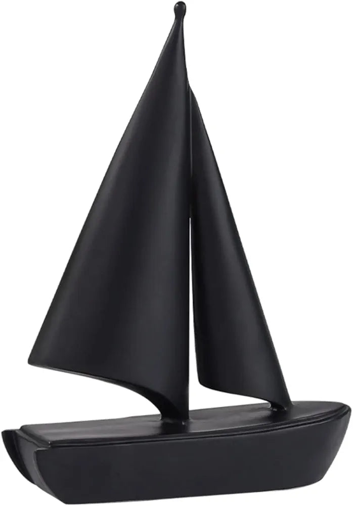 Modern Sailing Boat Statue Collectible Ornament Resin