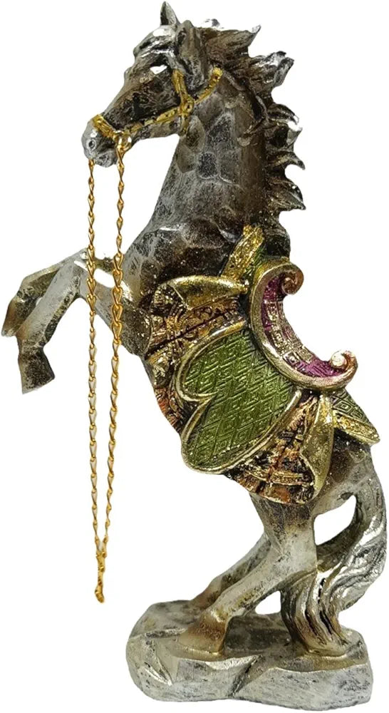 Standing Resin Horse Statue for Home Decor