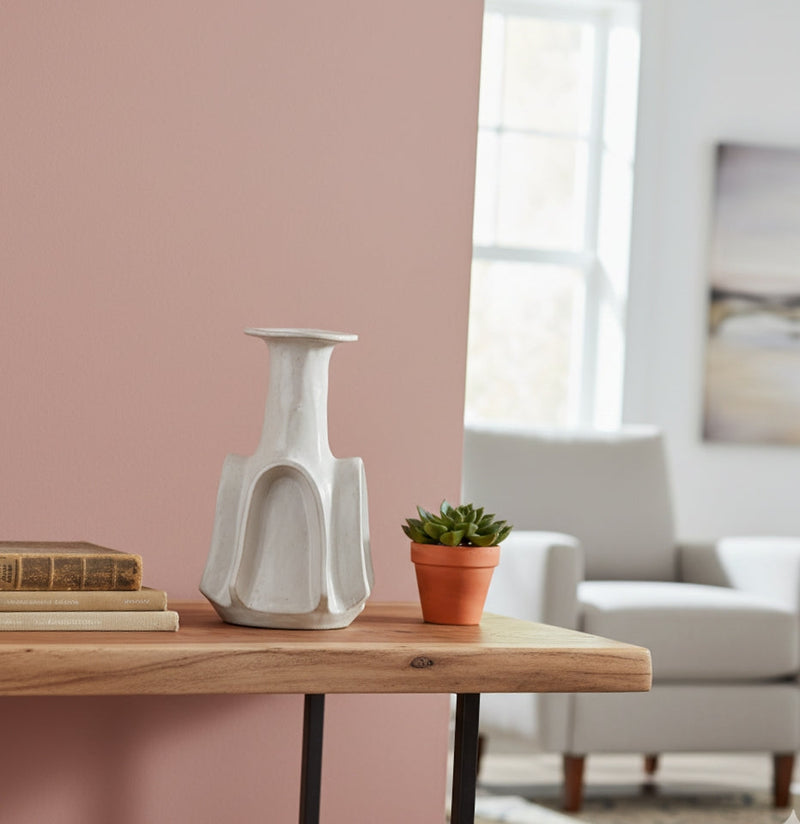 Conical Ivory Shade Ceramic Vase Set