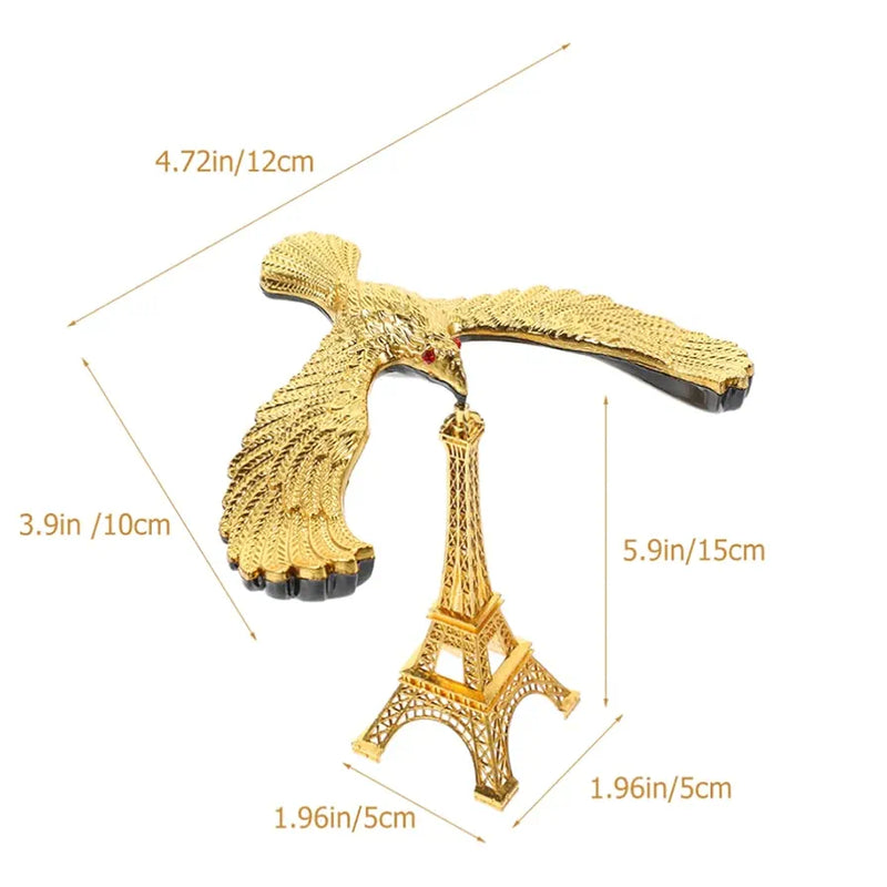 Eiffel Tower Eagle Bird Figurine Sculpture
