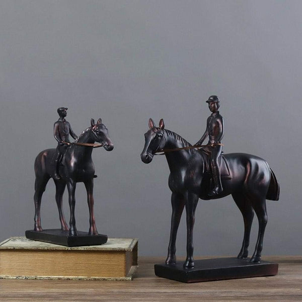 Rider’s Copper Horse Sculpture