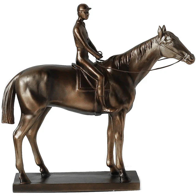 Rider’s Copper Horse Sculpture