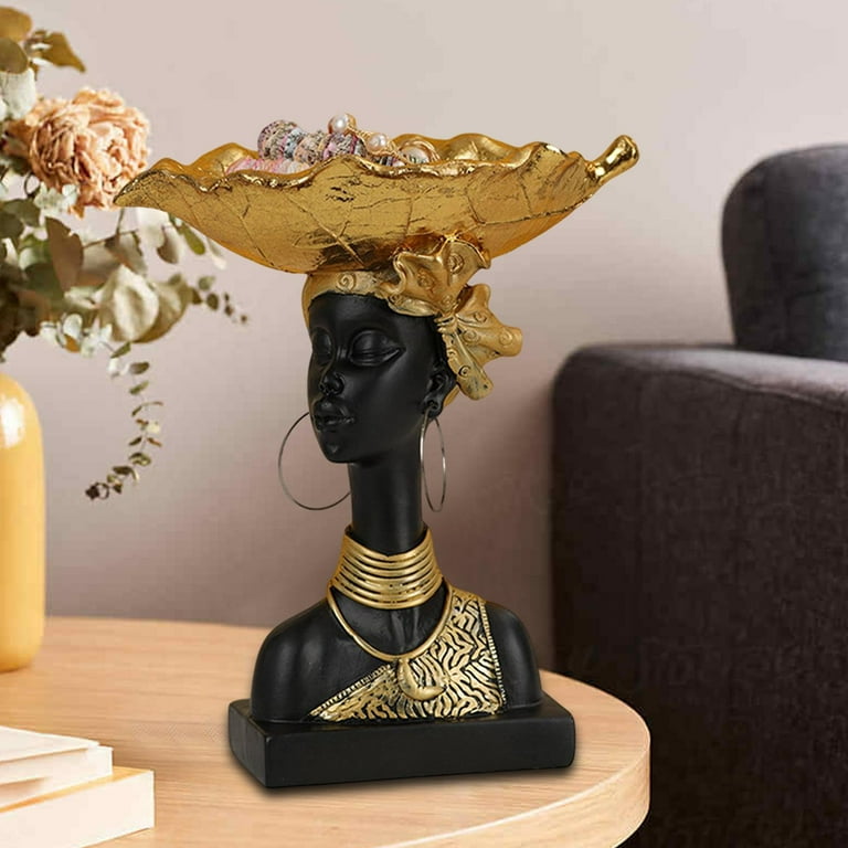 Handcrafted African Woman Head Statue