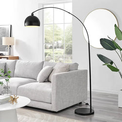 Modern Standing Arc Floor Lamp with LED Bulb