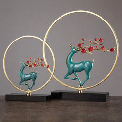 Chinese Style Pure Copper Deer Ornament