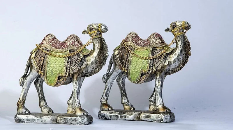 Handcrafted Decorative Camel Statue ( set of 2 )