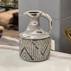 Retro Old Single Ear Pot Ceramic Vase