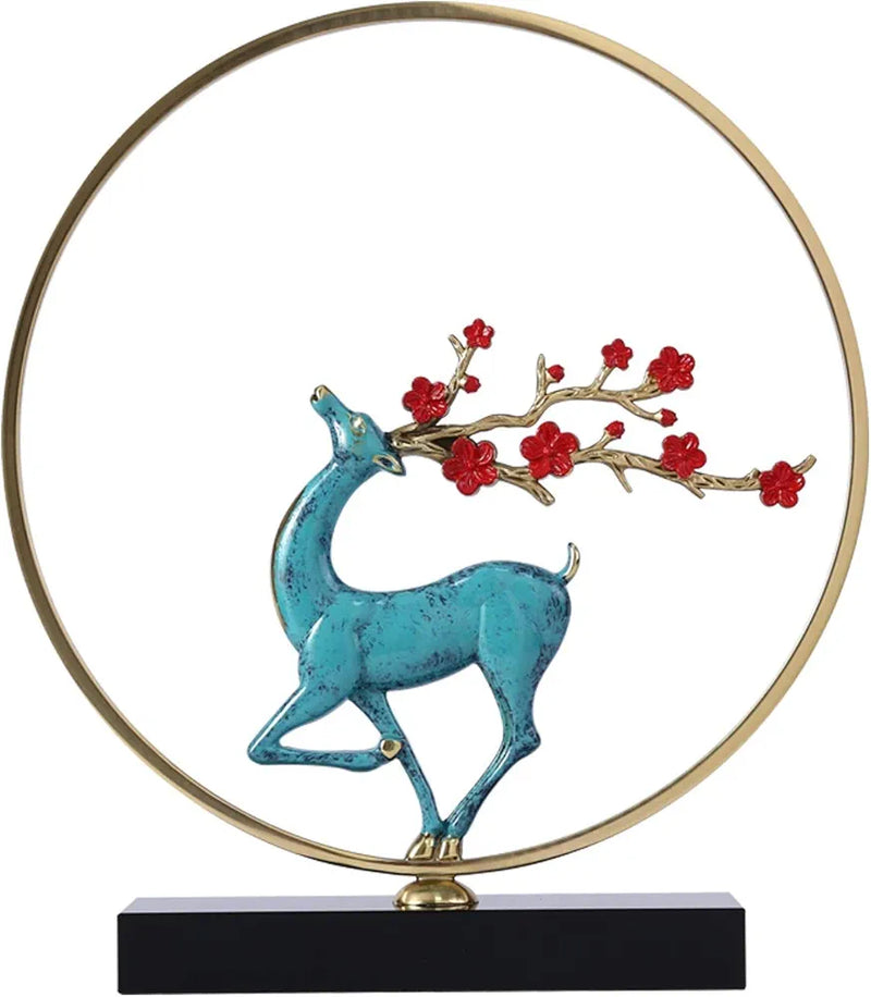 Chinese Style Pure Copper Deer Ornament