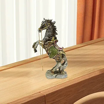 Standing Resin Horse Statue for Home Decor