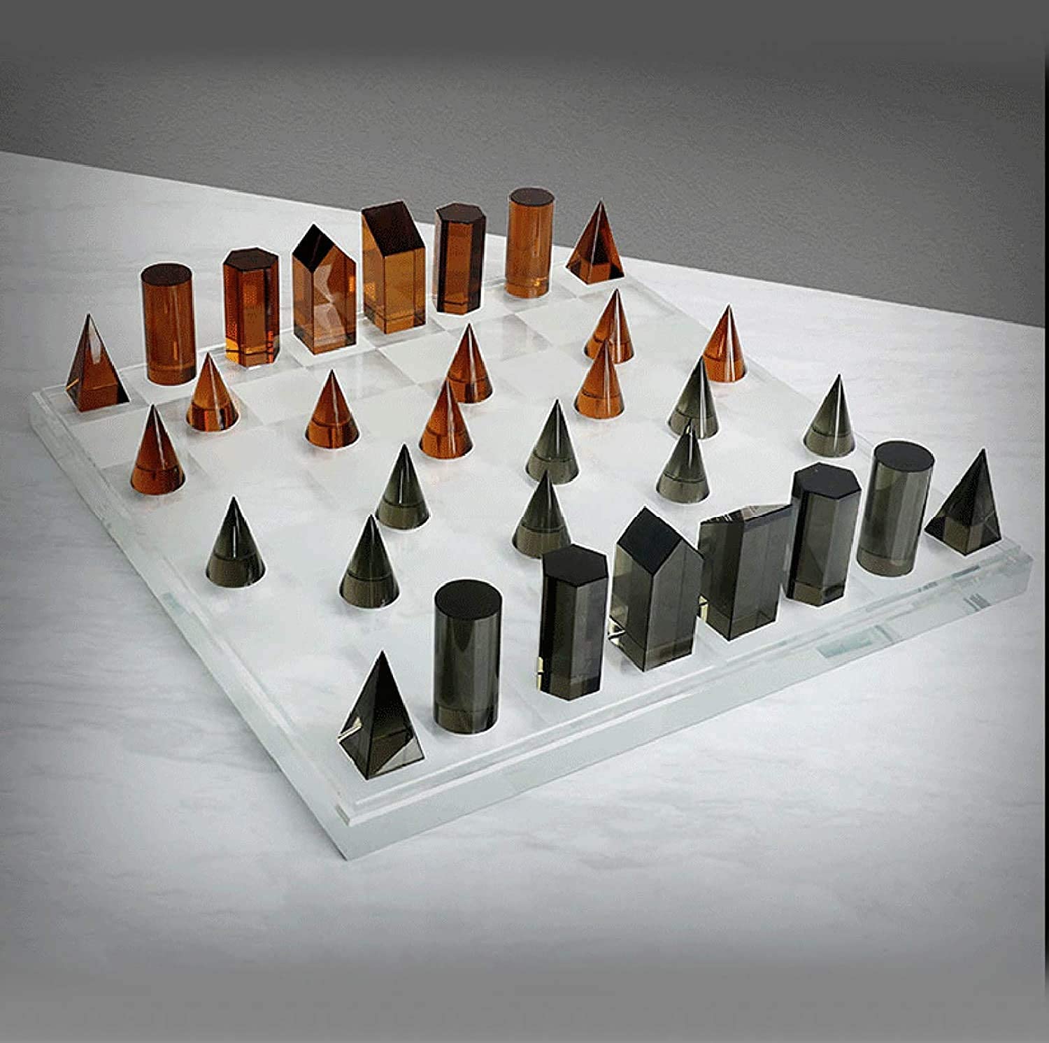 Fine Glass Chess Game Set K9