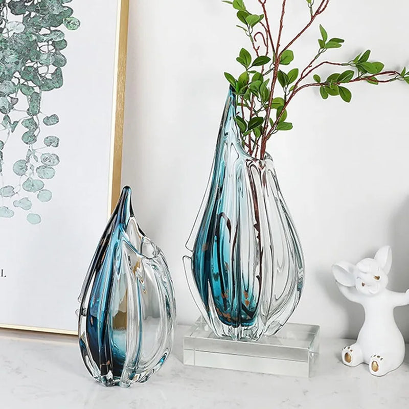 Correa Transparent Glass Vases