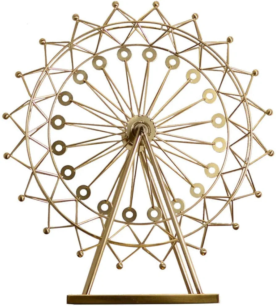 Golden Ferris Wheel Ornament