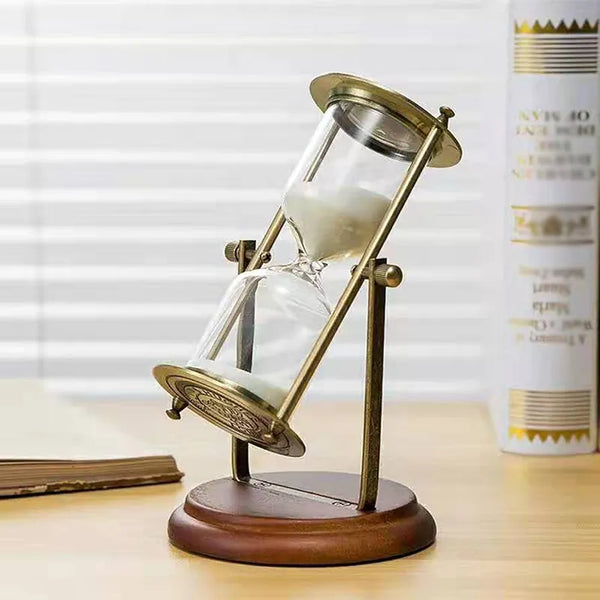 Metal Rotating Sandglass Timer 15 mints