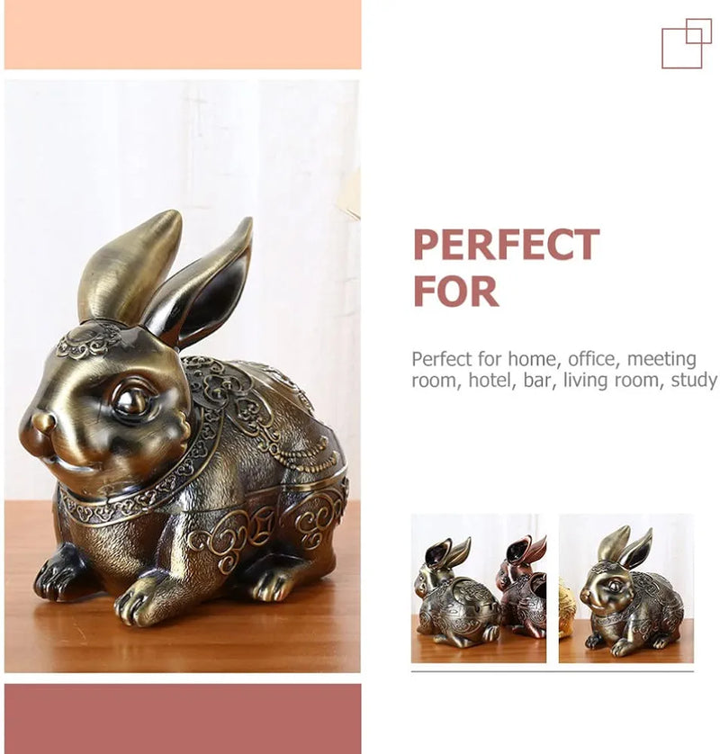 Vintage Ashtray Rabbit Sculpture