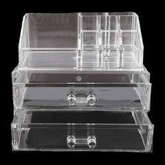 Acrylic Cosmetic Makeup Organizer Storage Box - White