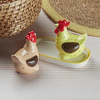 Ceramic Animal Salt and Pepper Shakers Set