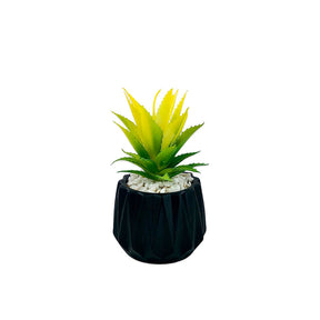 Matt Black Tri Texture Pots Planter 1Pc