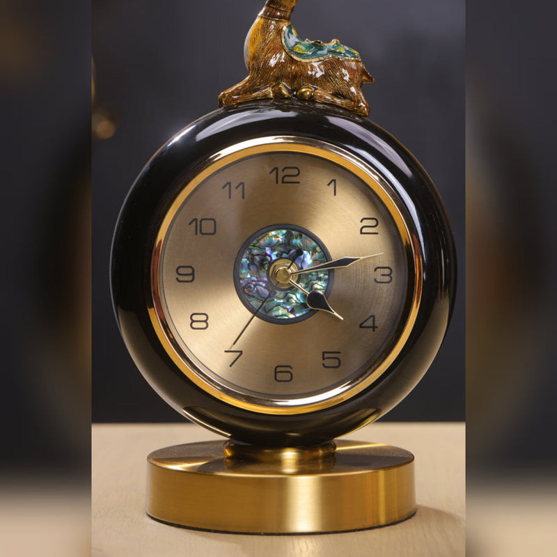 Elegant Mother of Pearl dial Table Clock