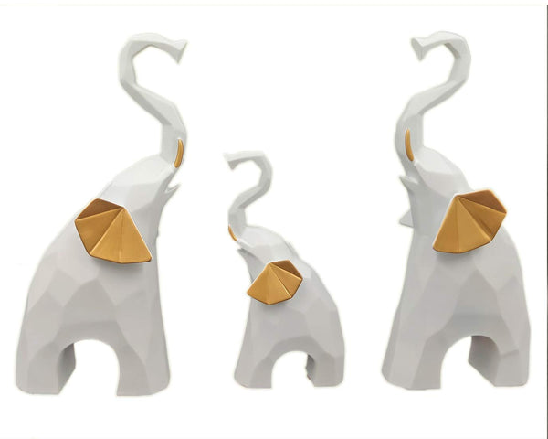 Elephant Showpiece for Home Decor (Set of 3)