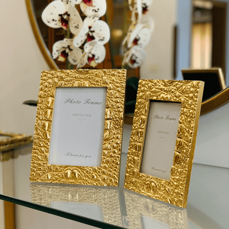 Risen Luxurious Gold 2pc Gift Photo Frame