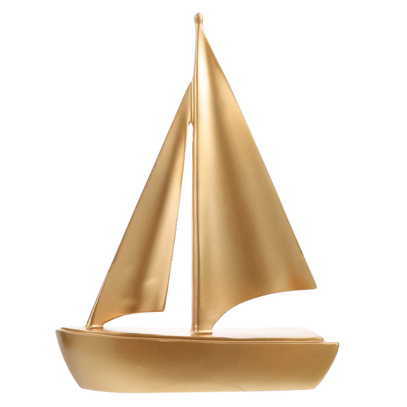 Modern Sailing Boat Statue Collectible Ornament Resin