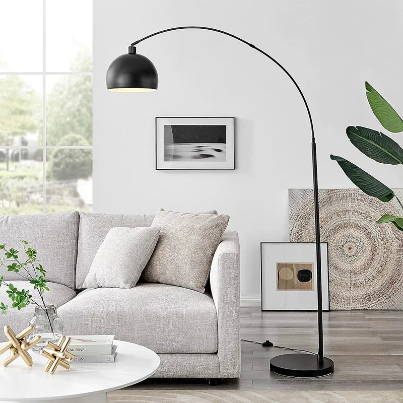 Modern Standing Arc Floor Lamp with LED Bulb – Decor Home