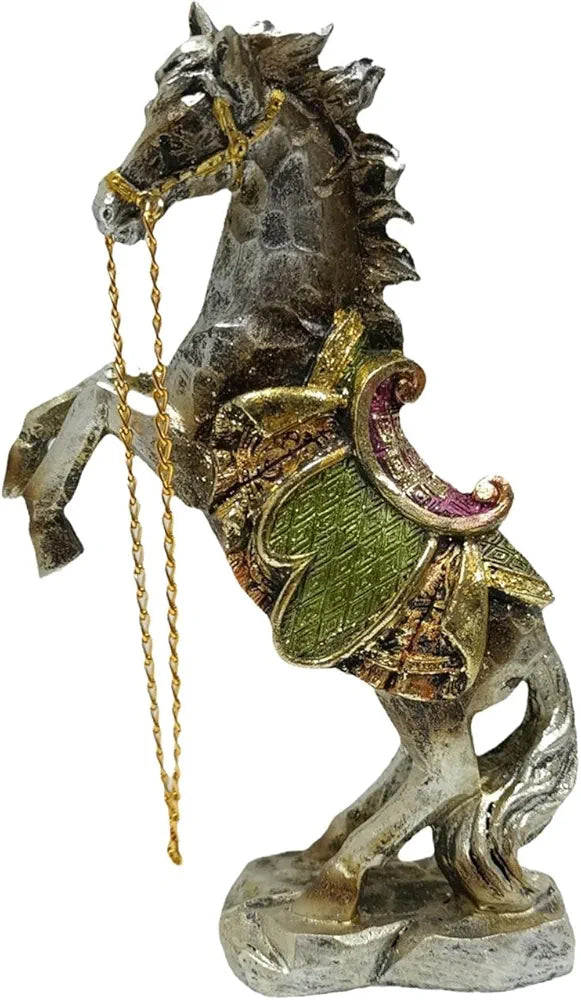Standing Resin Horse Statue for Home Decor