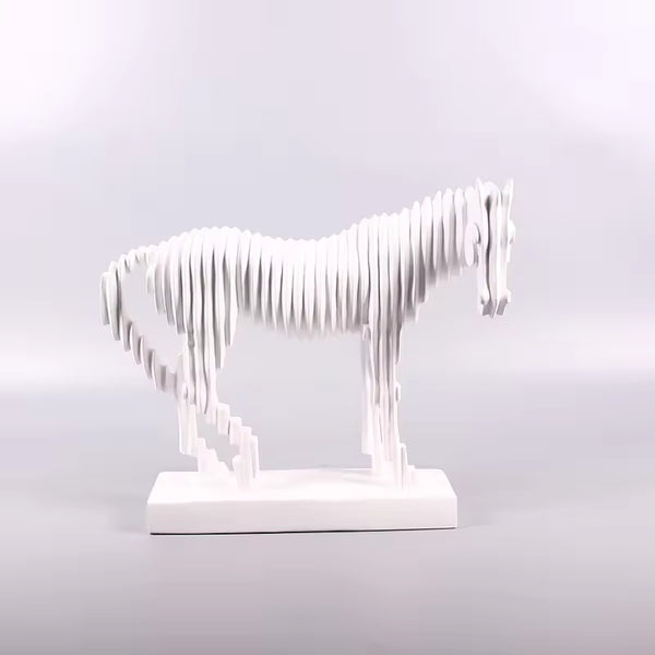 Modern Horse Sculpture Resin Ornament