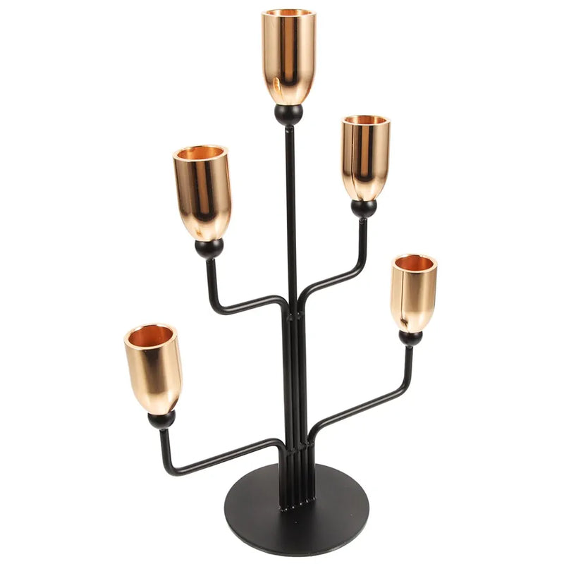 5 Arms Metal Candlestick Holder