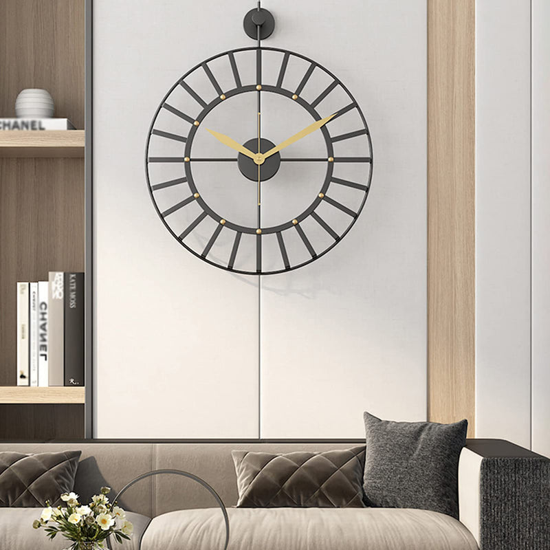 Round Wall Clock Without Numbers