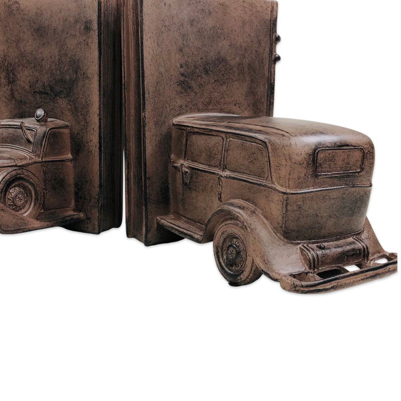 Retro Nostalgic Resin Classic Car Shape Bookend