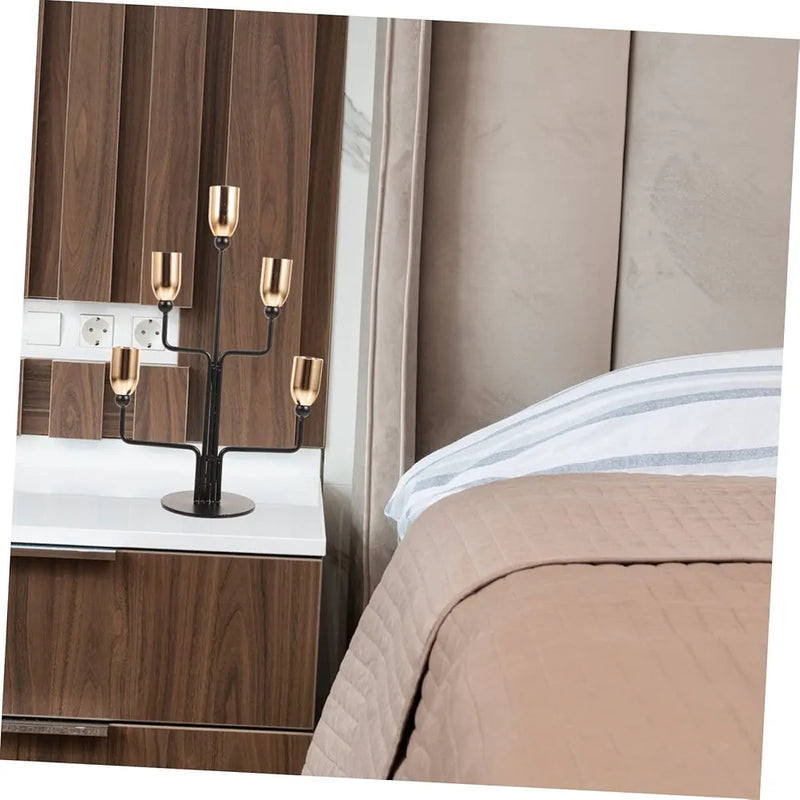 5 Arms Metal Candlestick Holder