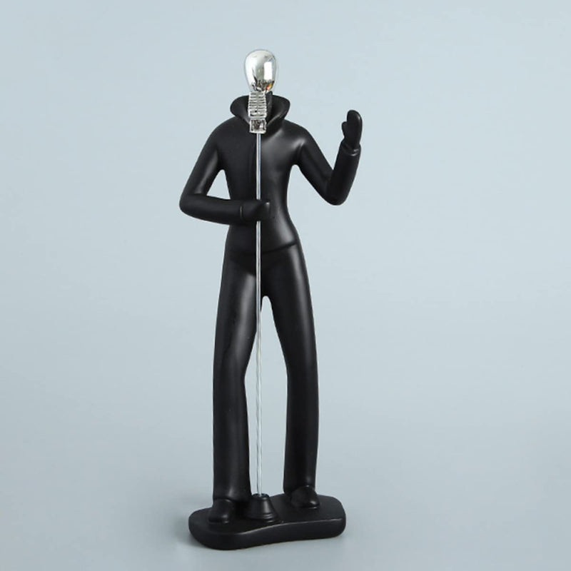 Lighting Fashion Resin Art Simging  Man Figure Home 1Pc