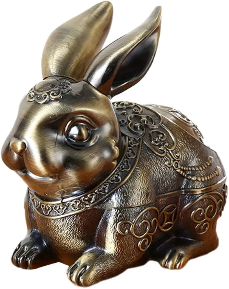 Vintage Ashtray Rabbit Sculpture