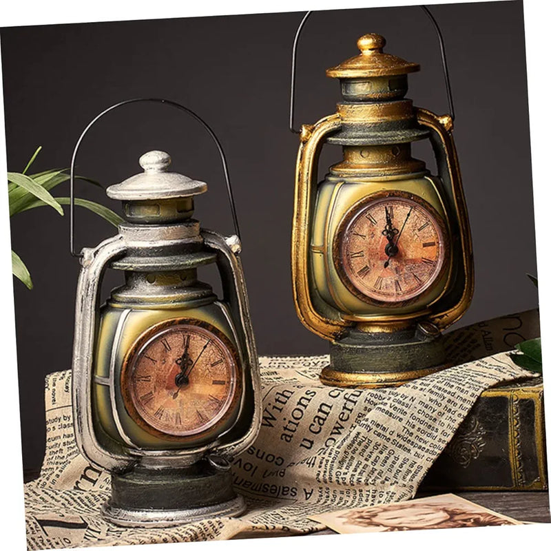 Vintage Kerosene Lamp Clock