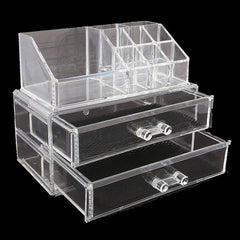 Acrylic Cosmetic Makeup Organizer Storage Box - White