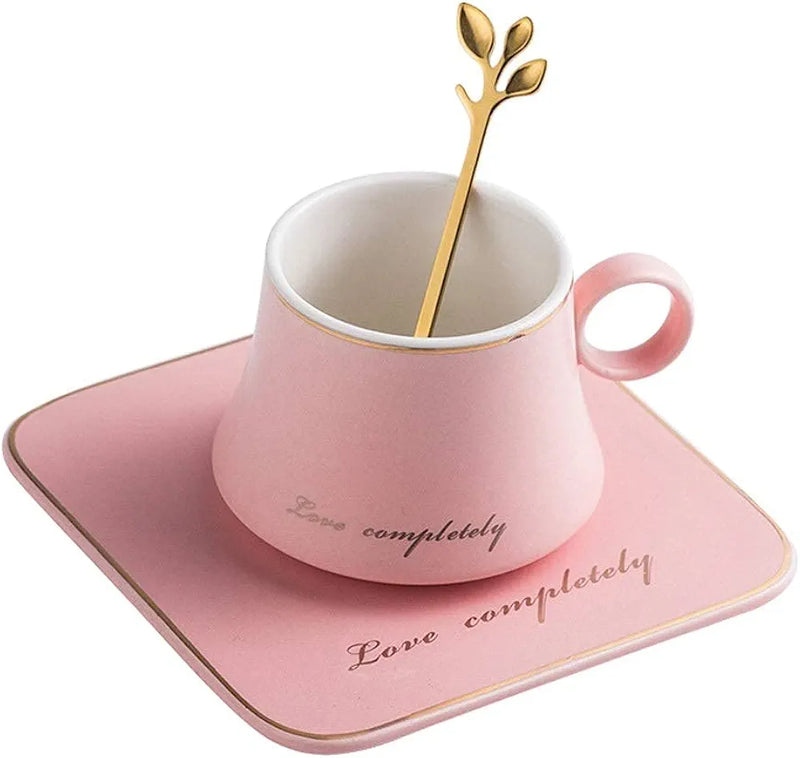 1Pc Coffee Cup with Spoon and Saucer