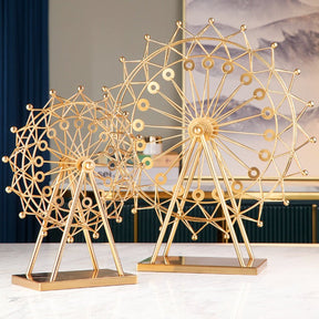 Golden Ferris Wheel Ornament