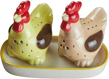 Ceramic Animal Salt and Pepper Shakers Set