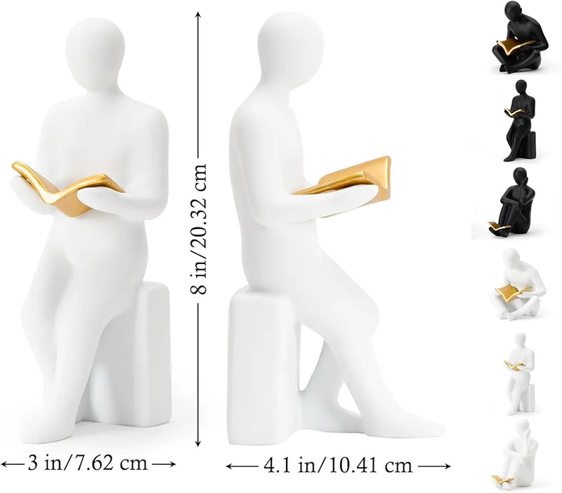 Reading Book Thinker Statue for Study