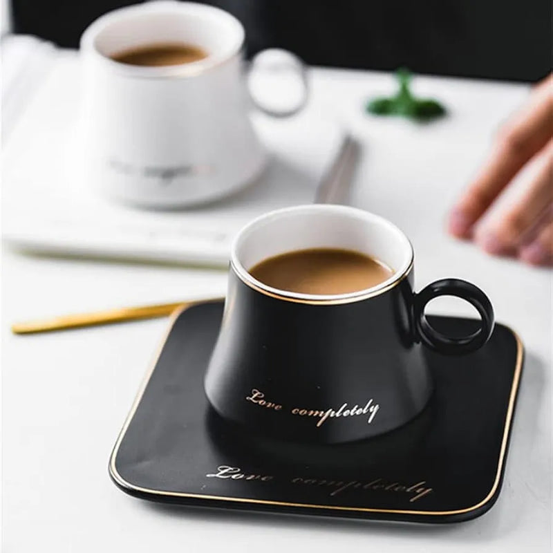 1Pc Coffee Cup with Spoon and Saucer