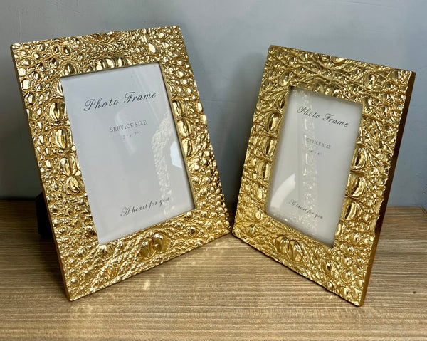 Risen Luxurious Gold 2pc Gift Photo Frame