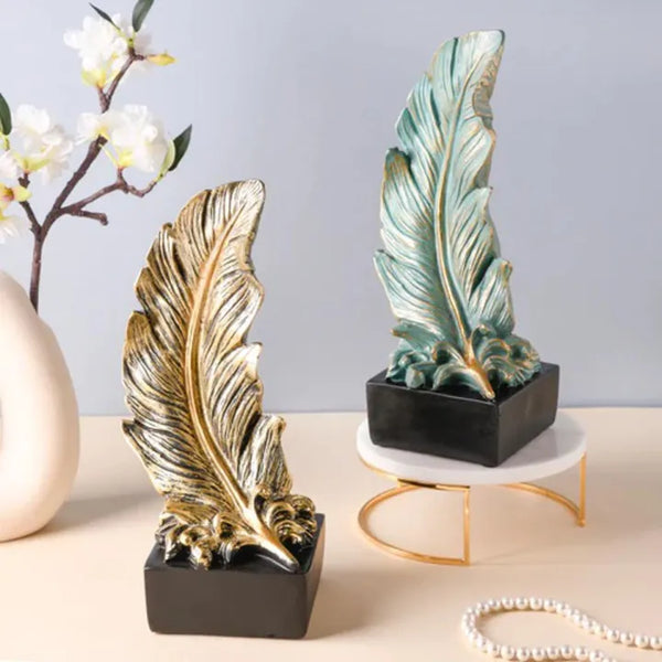 1 Piece Feather Sculpture Office Decoration