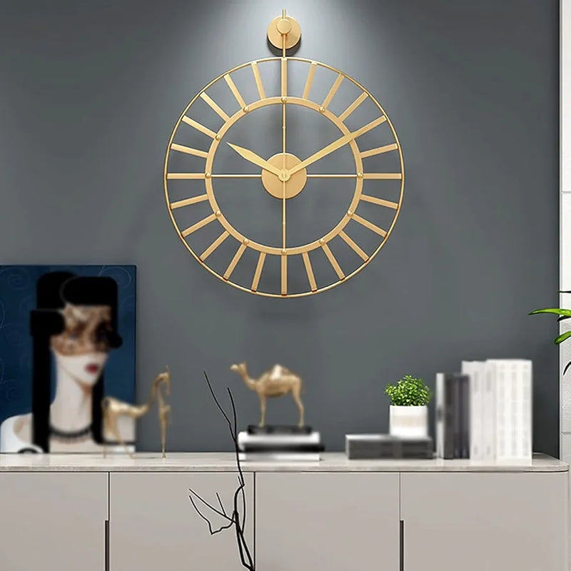 Round Wall Clock Without Numbers