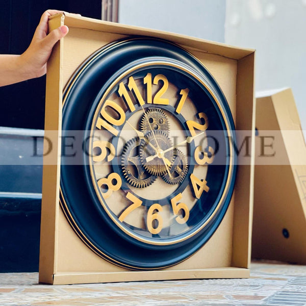 Unique Charling Blackish Brown Wall Clock