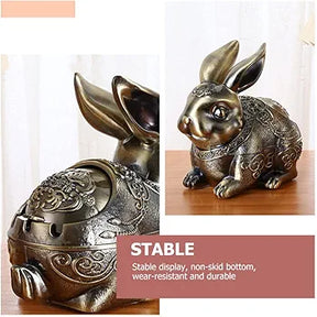 Vintage Ashtray Rabbit Sculpture