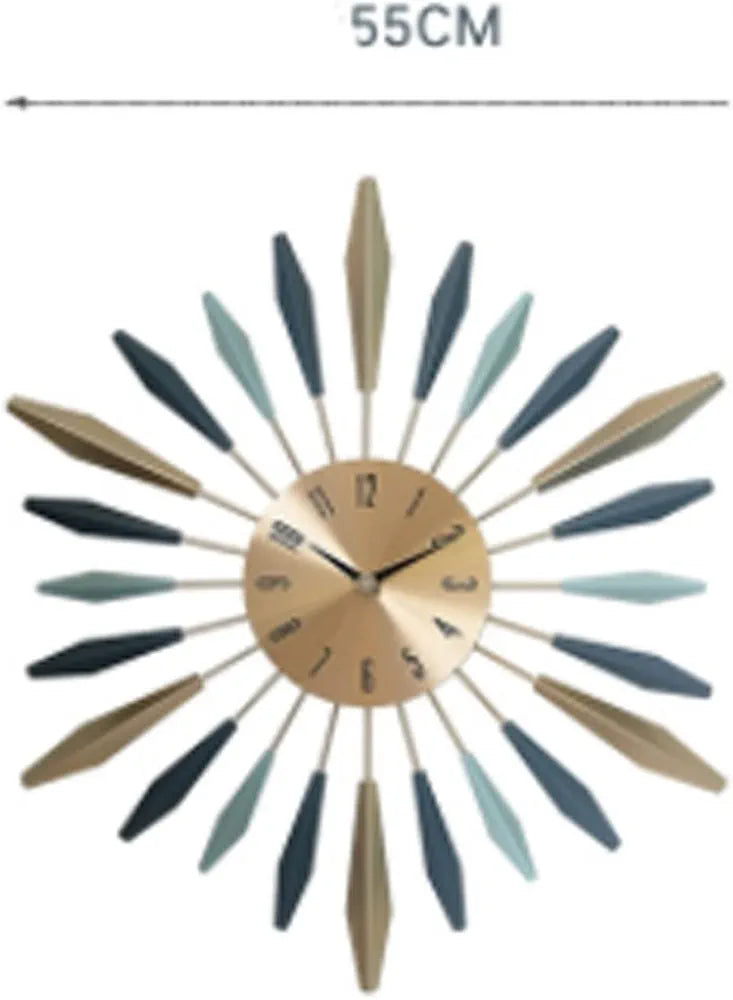 Metal Wall Clock Living Room