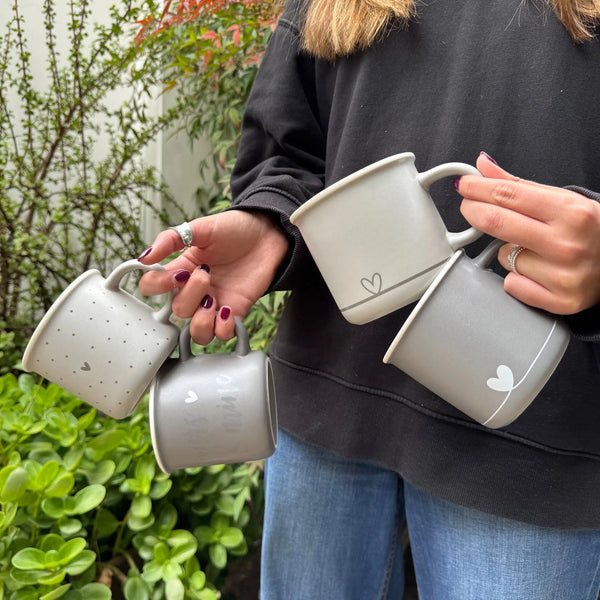 Gray Heart Bowl