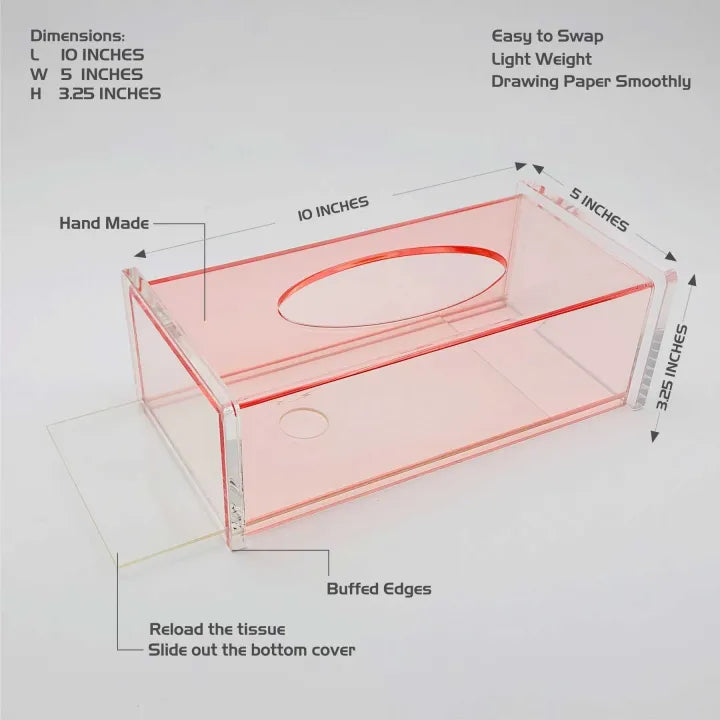 Elegant Clear Acrylic Tissue Box