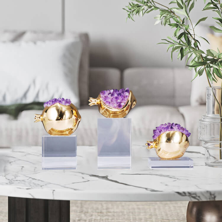 Modern Brass Pomegranate Decoration